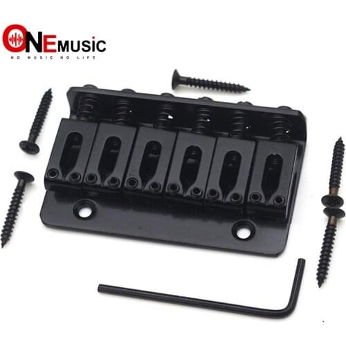 Black 68.5x36.5mm Fixed HardTail Electric Children Guitar Bridge Tailpiece