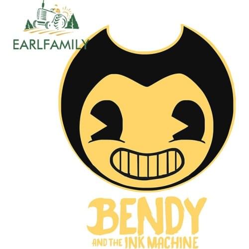 EARLFAMILY 13cm x 10.2cm For Bendy Ink Machine Car Accessories Stickers Bumper Decal Waterproof Motorcycle For JDM SUV RV