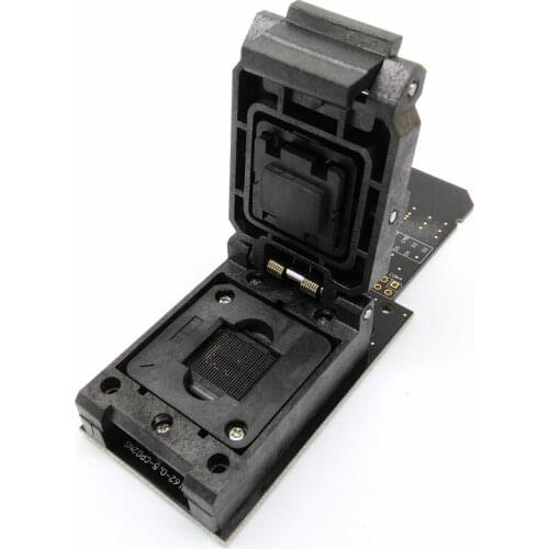 EMCP162/186 with SD interface reader clamshell structure test socket,size 14x18mm pitch 0.5mm for BGA162 /186 data recovery