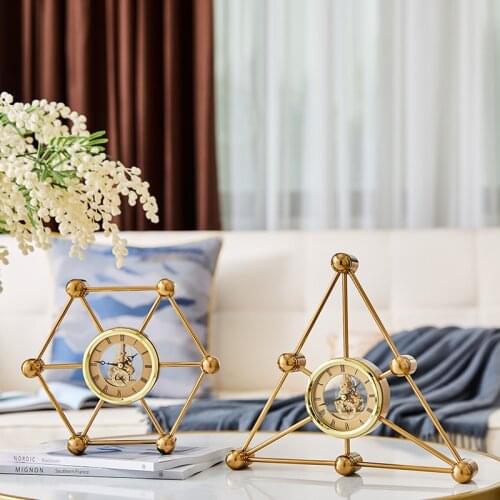 European Entry Lux Clock Decoration TV Cabinet Living Room Fashion Creative Alarm Clock