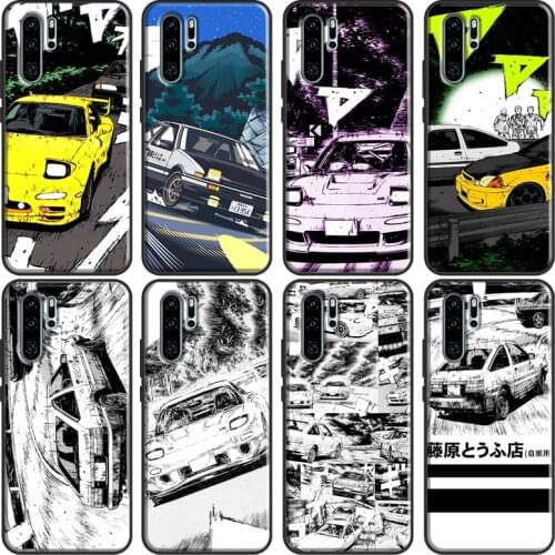 Initial D Mountain Drift Racing Case For Huawei P30 Lite P40 P20 Pro P Smart Z 2019 2021 Mate 20 10 Lite TPU Phone Cover