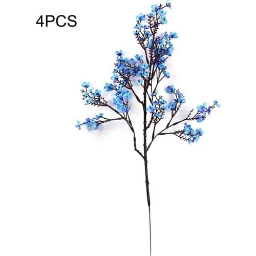 4pcs Artificial Gypsophila Flower Simulation Flowers Bride Bouquet Home Wedding Decor