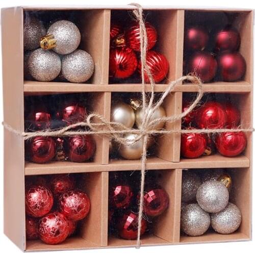 99 Pack Christmas Tree Ornaments Set Mini Shatterproof Holiday Ornaments Balls for Christmas Decorations Gift Package