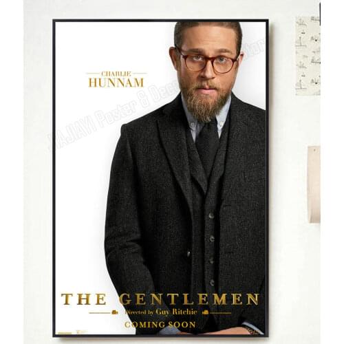 NP069 The Gentlemen Movie 3 Classic Film Fashion Trend Beautiful home Art Decor Silk Poster Wall Sticker Deco Gift