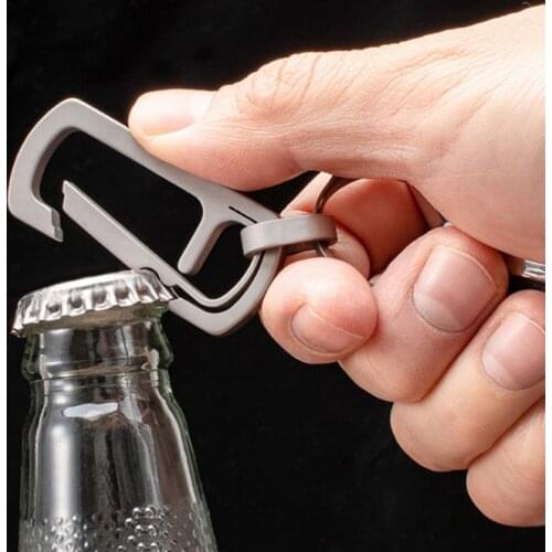 Bottle Opener Multi Functional Mini Portable Titanium Alloy Car Backpack Keychain Accessories