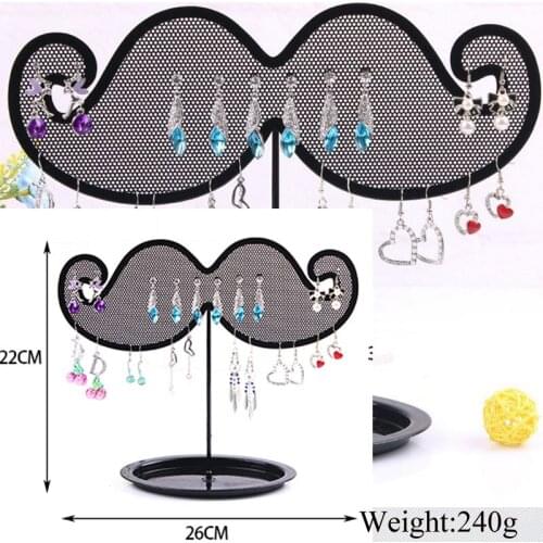 Beard style Necklace Pandents Ring Earrings Organizer Metal Stud Jewelry Display Box Jewellery Packaging Holder Stud Wholesale