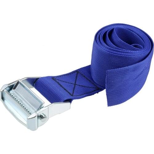 Uxcell 1.5M x 5cm Lashing Strap Cargo Tie Down Straps with Cam Lock Buckle 500Kg Work Load, Blue