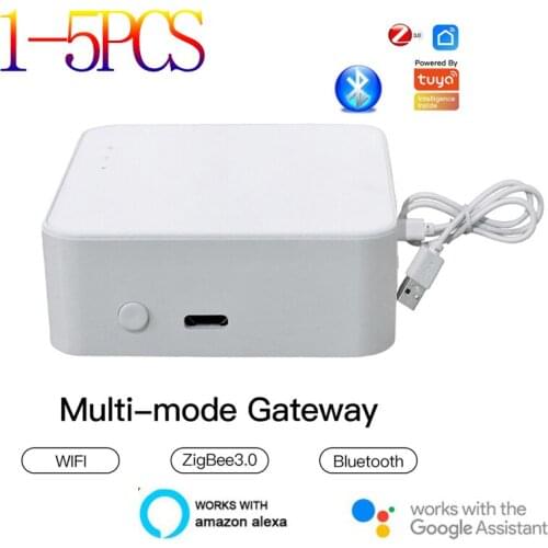 Tuya Multi-mode Gateway WiFi+Bluetooth-compatible+Zigbee Multi-protocol Communication Gateway Support Tuya/smart Life APP
