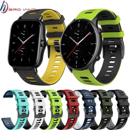 Silicone Band For Amazfit GTS 2 GTR 2 Sport Strap Watchband for Huami Amazfit Smart watch Wrist band Bracelet ремешок Correa