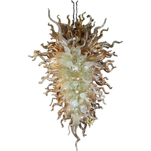Modern Large Art Decor Home Light Blown Glass Chandeliers Designer Shade Color Lighting Loft Hanging Lamps Led Chandeliers