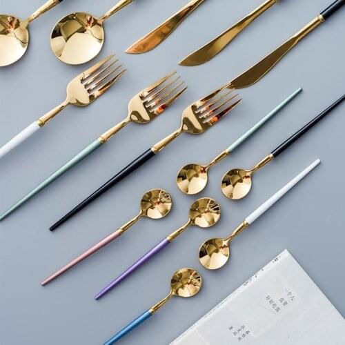 Stainless Steel Reusable Steak Lunch Cutlery Fork Knife Stainless Steel Cutlery Western Dinner Set Nordic Tableware II50DCSTZ