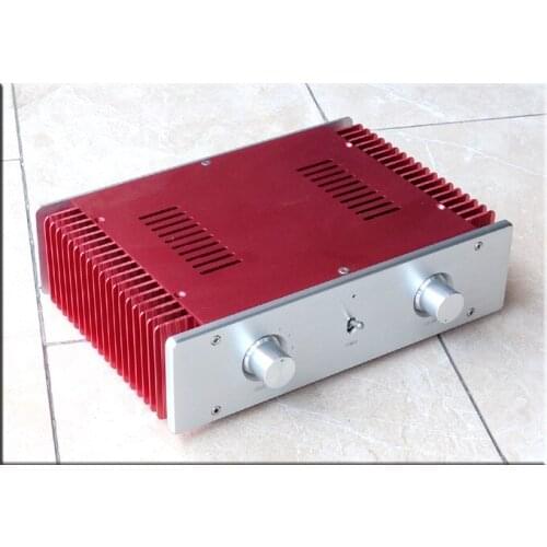Super Deluxe red Full aluminum chassis amplifier case enclosure headphone Cabinet DAC box