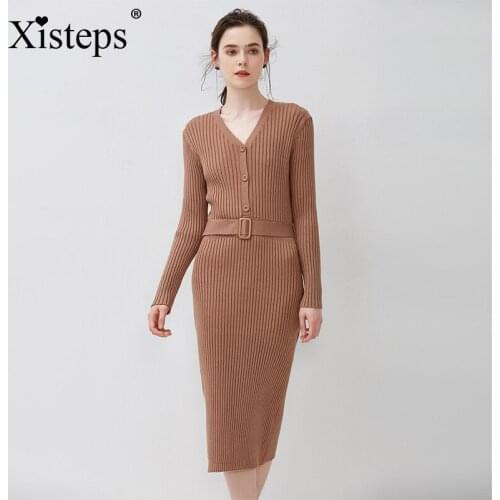 XISTEPS Fashionable Knitted Dresses