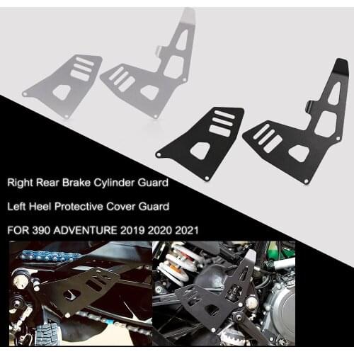 Left Rear Brake Master Cylinder Guard Cover For 390 ADVENTURE 390 Adventure 2019 2020 2021 Aluminum Right Heel Protective Cover