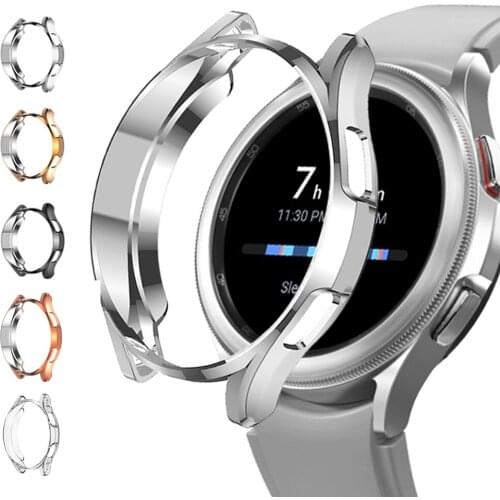 Protective cover for samsung watch 3 45mm 41mm Gear S3 Galaxy watch 46mm 42mm case TPU plated All-Around protector shell