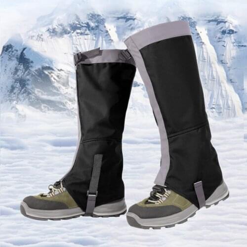 1 pair Outdoor Hiking Climbing Snow Kneepad Skiing Gaiters Leg Protection Waterproof Snow Boots Leg Covers Leg Warmers