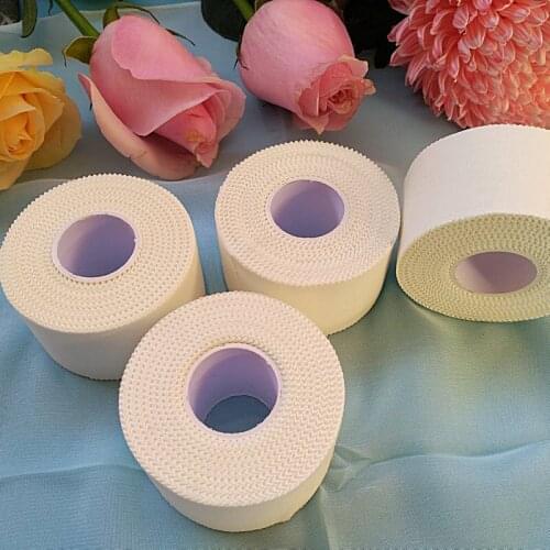 1pcs 3.8cm * 10m white serrated sports tape sticking cloth bandage wrapping finger joint injury ankle, wrist, elbow and foot pro