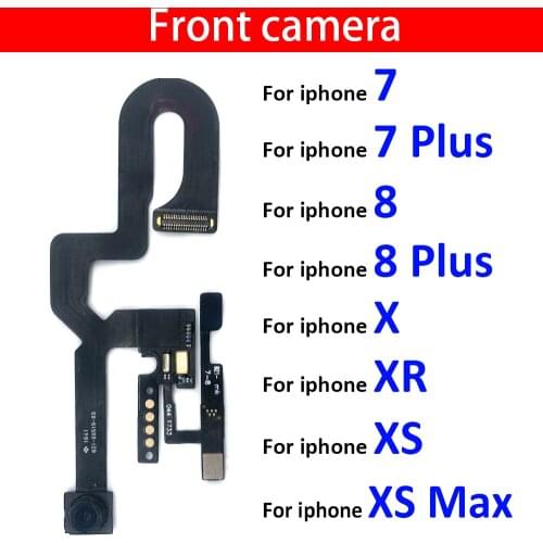10Pcs/Lot, Front Camera Flex Cable With Light Proximity Sensor Flex Ribbon Connector Cable For IPhone 7 8 Plus X XR XS Max
