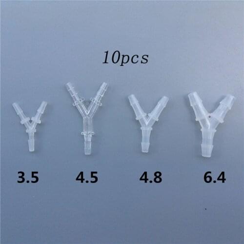 10PCS Nylon Y-shaped Fuel Splitter Connector Water Cooling Tubing Hose Joiner Air Pipe for RC Boat ESC Motor Parts