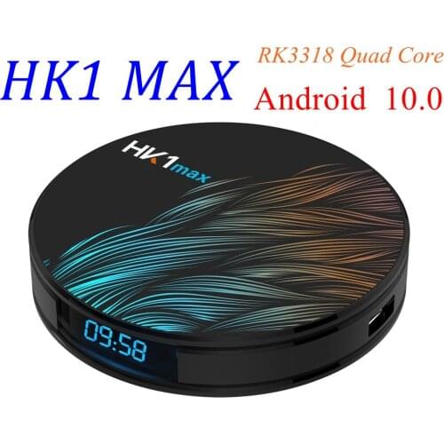 10pcs TV BOX HK1 MAX Android 10.0 4GB DDR3 32GB 64GB RK3318 Quad core 2.4G/5G Dual Wifi BT 4.1 USB 3.0 4K HD H.265 Media Player