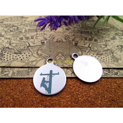 20pcs--stainless steel charms"line man"5 style for choosing DIY Charms Pendants