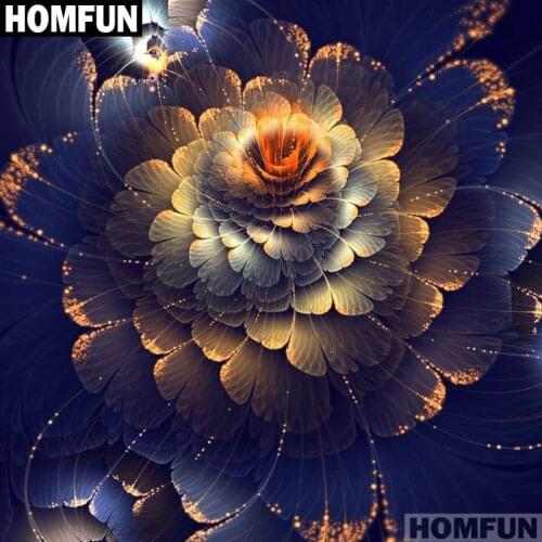 HOMFUN Full Square/Round Drill 5D DIY Diamond Painting "Abstract flower" 3D Embroidery Cross Stitch 5D Home Decor A01623