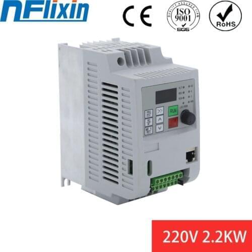 2.2KW 220V VFD Single Phase input 220v and 3 Phase Output 220V Frequency Converter/Adjustable Speed Drive/Frequency Inverter