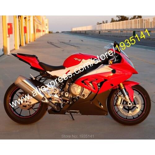 For S1000RR 2015 2016 S 1000RR 15 16 S1000 RR Red Black Aftermarket Motorcycle Fairings Kit (Injection molding)