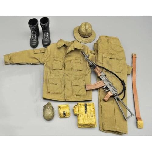 1/6 scale Action FigureSpecial Forces Clothes Uniform equipment suit AK74/AK47 for the Soviet Afghanistan Fit 12 Inch figurine