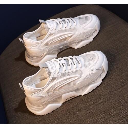 Fashion Womens Sneakers 2021 Women Platform Sports Shoes Summer White Sneakers Vulcanized Walking Dad Shoes Tennis Basket Femme