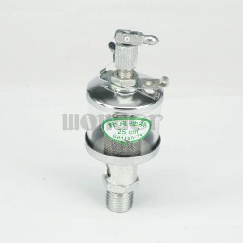 M14 x 1.5mm 25ml Glass Iron Sight Gravity Drip Feed Oiler Lubricator For Hit Miss Engine Steam
