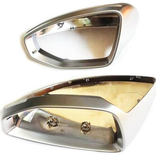 Matt Chrome Styling Exterior Side Mirror Cap Replacement For Audi A6 S6 C8 2019-2020