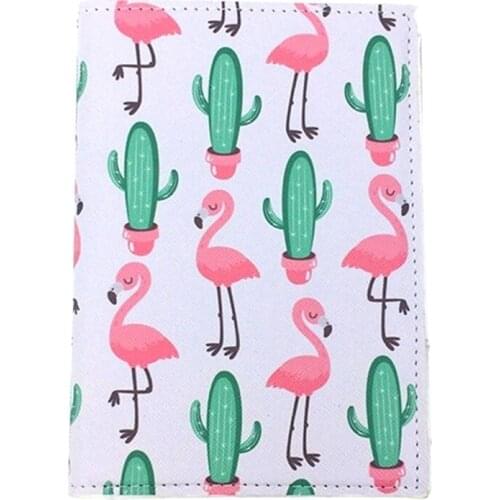Mcneely Leather Cactus Pattern Travel Passport Cover Nice Documents Bags for Passport Cover Business Air ticket ID Holder