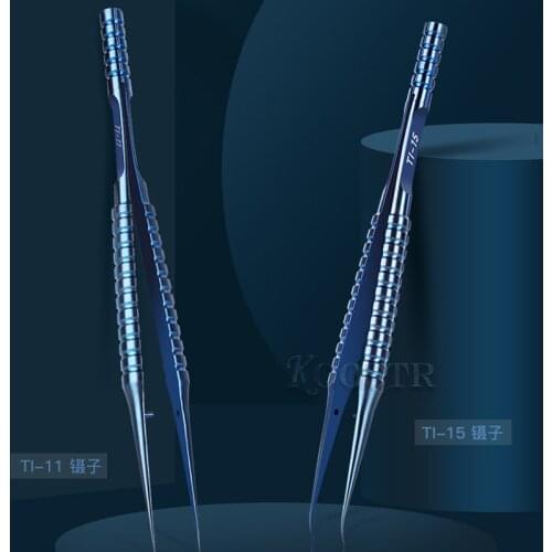 MECHANIC Titanium Alloy Microscope Tweezers Electronic Fingerprint Tweezers for Microscope BGA Motherboard Chip IC Repair