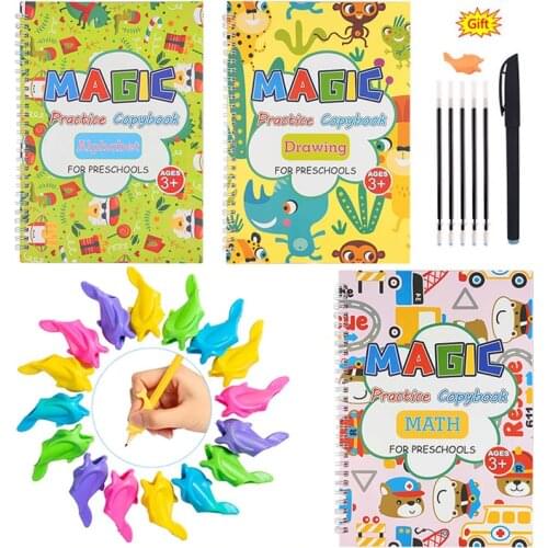 New Reusable Magic Practice Book Learning English For Kid And Learn English Copybook For Learn Books Montessori Toys