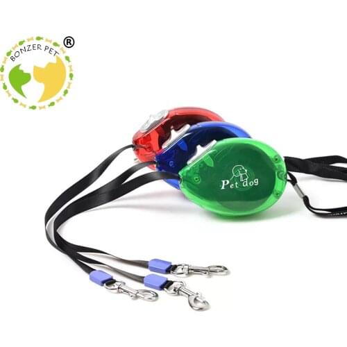 Bonzerpet 3M Dog Leash Nylon Retractable Rope For Small Medium Dogs Cats Pet Automatic Walking Lead Teddy Bulldog Puppy