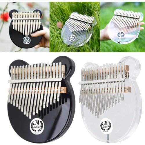 Clear EQ Electronic Kalimba Thumb Piano 17 Keys Portable Mbira Finger Piano Gifts for Kids and Adults Beginners