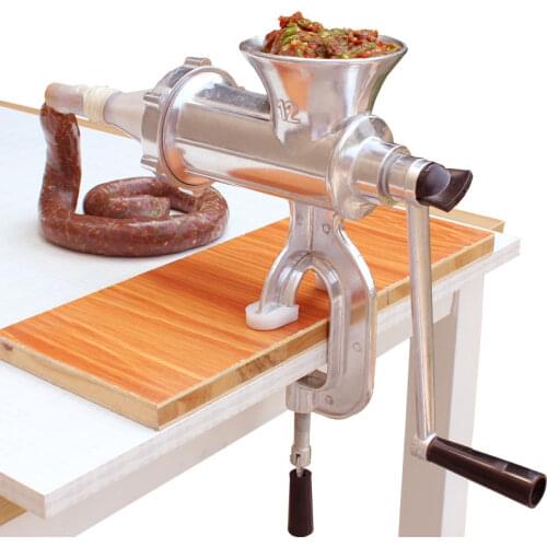 Manual Meat Grinder Sausage Maker Stainless Steel Sausage Stuffer Pasta Maker Meat Vegetable Grinder Mincer For Home