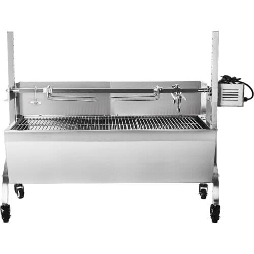 Manual Electric Rotary Barbecue Grill Flip Barbecue Machine Charcoal Outdoor Stainless Steel Barbecue Meat Machine LB-BBQ-2