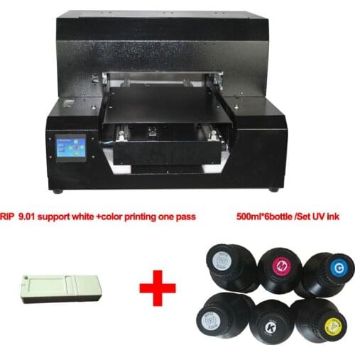 Touch screen A3 size automatic UV 3D flatbed Printer for phone case ,business Card etc print