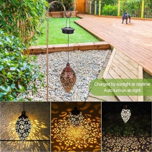 Solar Light LED Lantern Garland Waterproof garden light Hanging Outdoor Fairy Lights for Solar Lamp Garland Garden Decoration
