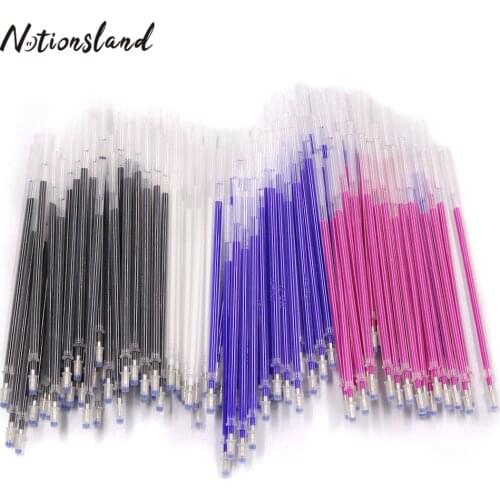 50/100pcs Heat Erasable Pen Refill For Clothing Leather Mark High Temperature Disappearing Pen DIY Patchwork Sewing Tools
