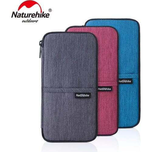 Naturehike New Released Travel Kit Multi Function Outdoor Bag Case for Cash, Passport, Card Multi Using Travel Pouch NH17C001-B