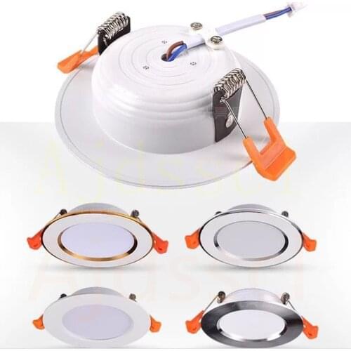 LED Downlight 220V Spot Three colors dimming 5W 7W 9W 12W 15W Recessed in LED Ceiling Downlight Light Cold Warm white Lamp