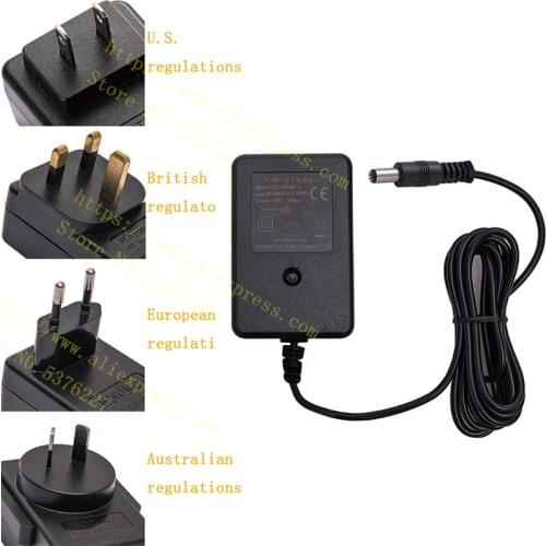 6V / 12V round hole universal remote control toy car charger, U.S.，British， European， Australian regulation battery charger