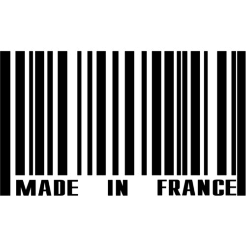 Made In France Funny Car Sticker KK Vinyl Decal Silver/black for Auto Car Stickers Styling Sunscreen Waterproof 20cm*12cm