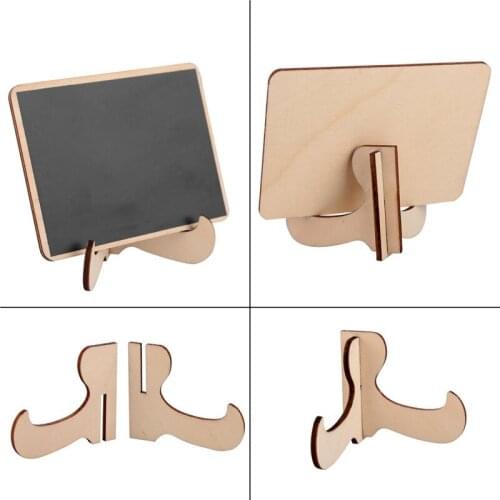 10pcs/lot Wooden Mini Blackboard Square Message Sign With Hang String Wedding Party Decoration Supplies