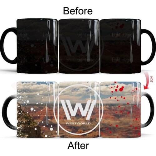 2021 Westworld Tv Show Friends Birthday Gifts Color Changing Magic Ceramic Creative Coffee Mugs Tea Cups