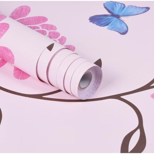 3D Wall Decoration Pvc Vinyl Sticker Wallpaper Waterproof Plain Color Design Wallpaper Peel and Stick Roll for Bedroom Decor
