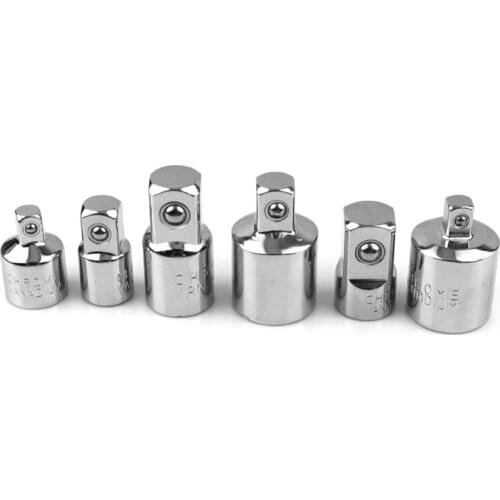 6 Pcs Socket Adapter and Reducer Set 1/4-inch 3/8-inch 1/2-inch Ratchet/Socket Set/Extentsion Conversion Kit Dropship
